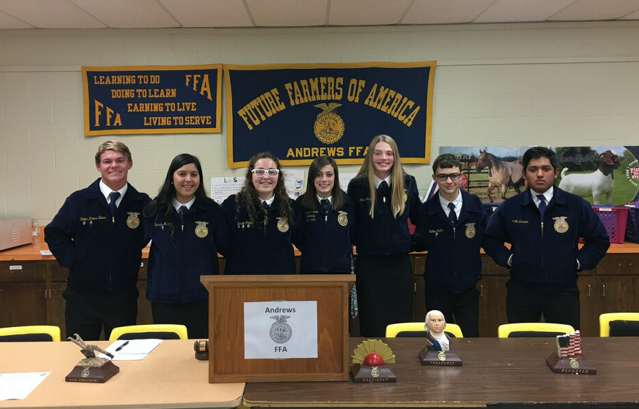 Andrews FFA 2017-2018 Officer Team